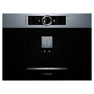 Bosch CTL636ES1 Automatic Coffee Machine, Brushed Steel